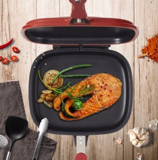 Double-sided non-stick frying pan
