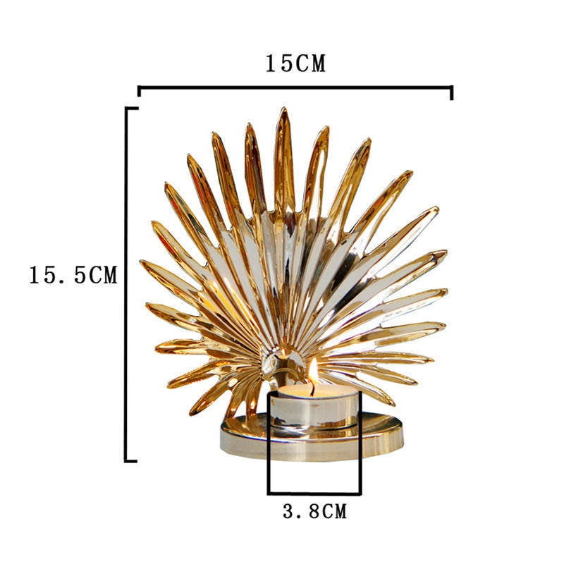Golden Candle Holder