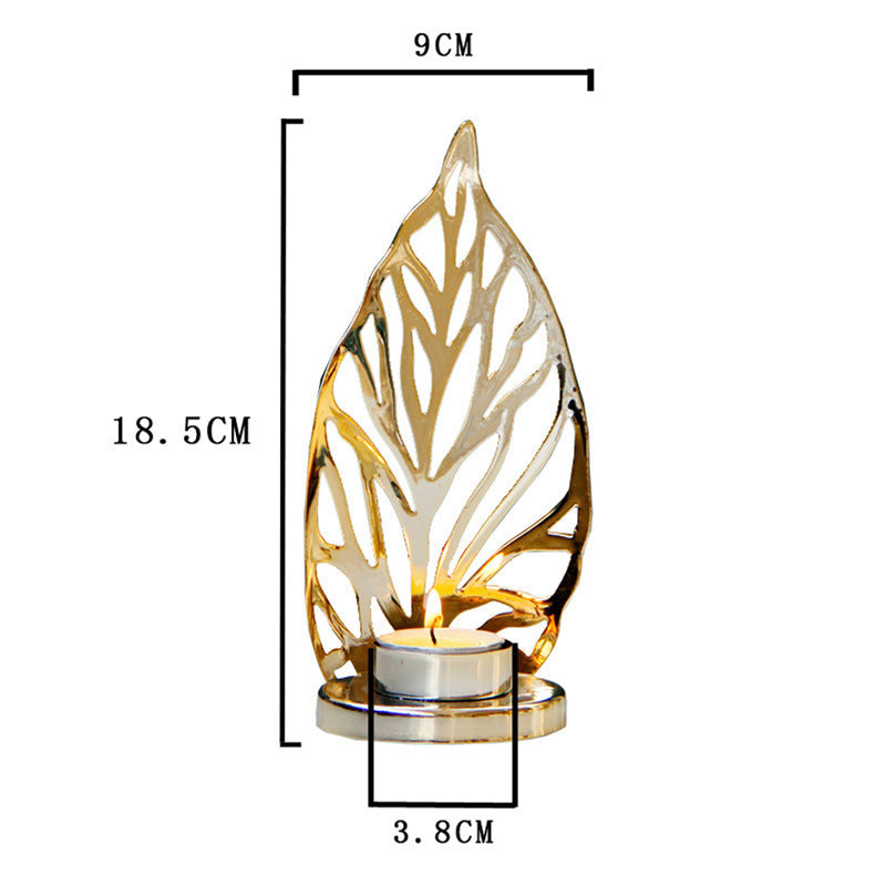 Golden Candle Holder