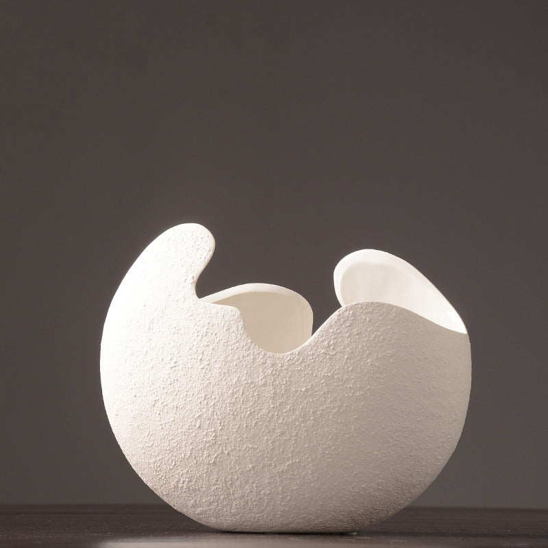 White ceramic vase