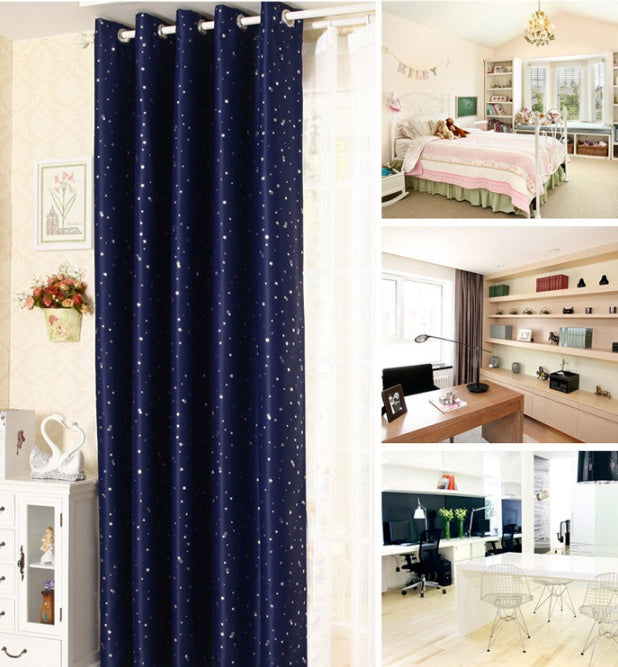 Star print curtain