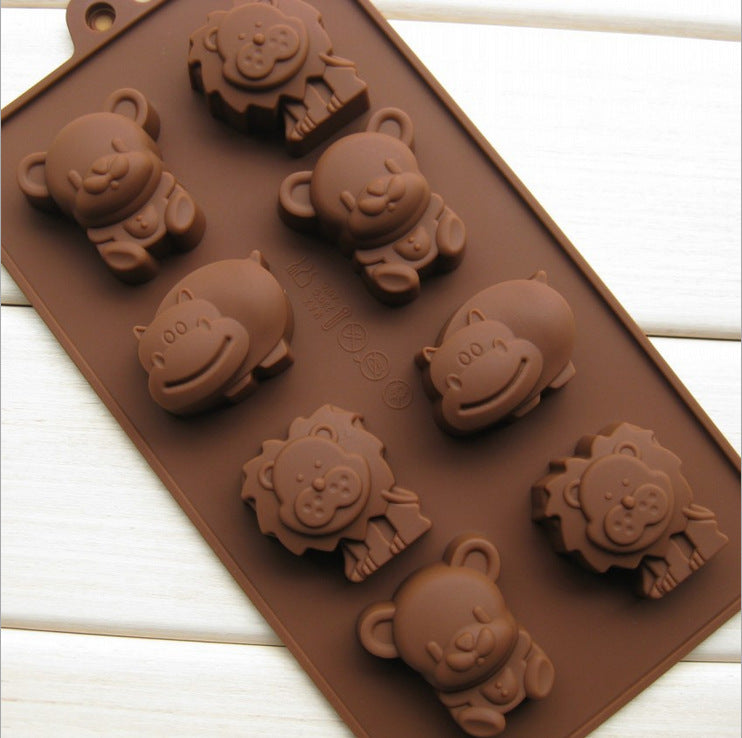 Silicone Cake Mold Hippo Lion Bear