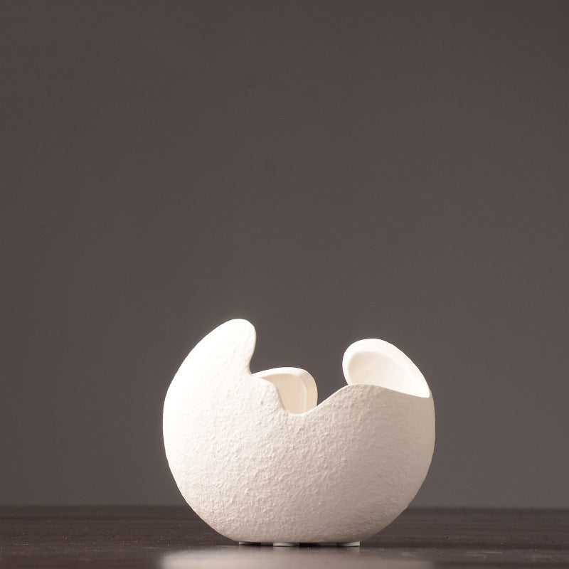 White ceramic vase