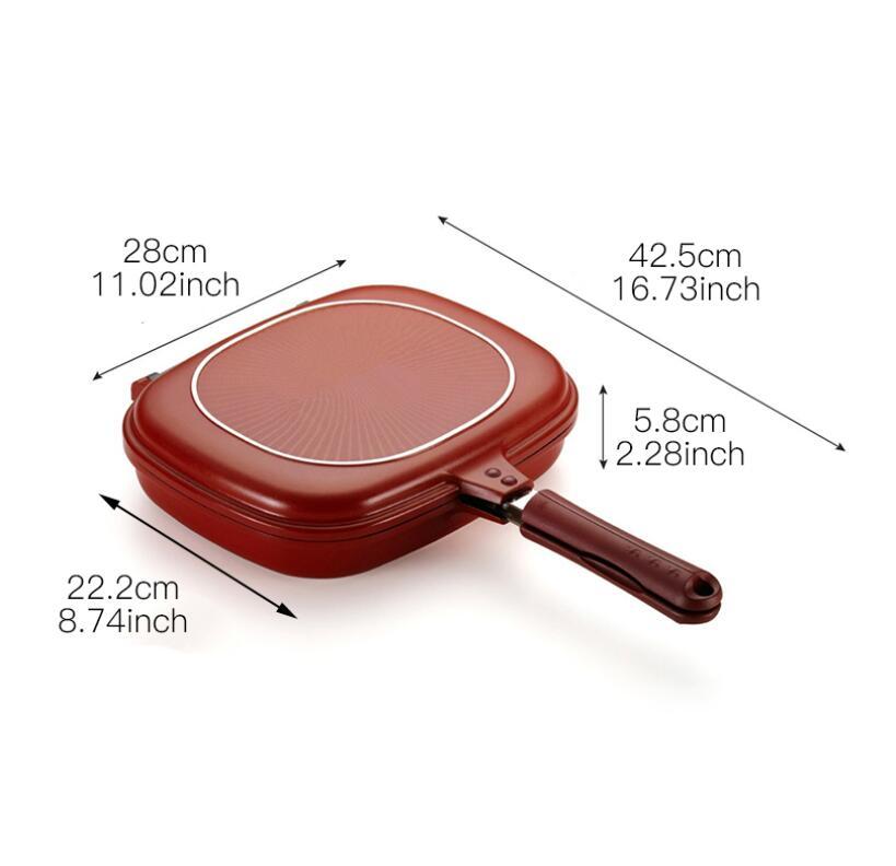 Double-sided non-stick frying pan