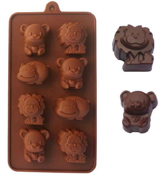 Silicone Cake Mold Hippo Lion Bear